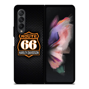 HARLEY DAVIDSON ROUTE 66 LOGO BADGE Samsung Galaxy Z Fold 3 Case Cover