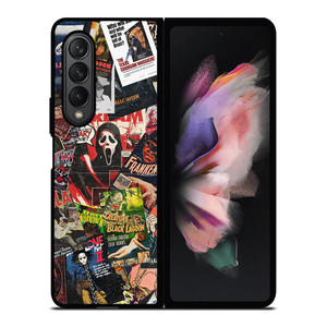 HORROR MOVIE POSTER COLLAGE Samsung Galaxy Z Fold 3 Case Cover