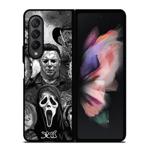 HORROR MOVIES CHARACTERS Samsung Galaxy Z Fold 3 Case Cover HORROR MOVIES CHARACTERS Samsung Galaxy Z Fold 3 Case Cover