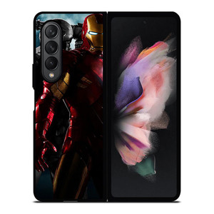 IRON MAN BLACK RED Samsung Galaxy Z Fold 3 Case Cover