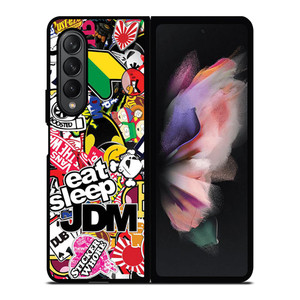 JDM STICKER BOMB Samsung Galaxy Z Fold 3 Case Cover