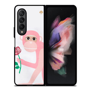 KATE SPADE MONKEY APPLIQUE Samsung Galaxy Z Fold 3 Case Cover KATE SPADE MONKEY APPLIQUE Samsung Galaxy Z Fold 3 Case Cover