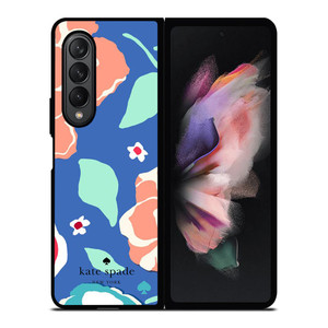 KATE SPADE NEW YORK BLUE FLORAL Samsung Galaxy Z Fold 3 Case Cover