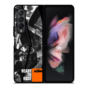 KTM MOTORCYCLE READY TO RACE Samsung Galaxy Z Fold 3 Case Cover