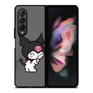 KUROMI HELLO KITTY Samsung Galaxy Z Fold 3 Case Cover KUROMI HELLO KITTY Samsung Galaxy Z Fold 3 Case Cover
