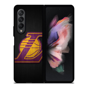 LA LAKERS WOODEN LOGO Samsung Galaxy Z Fold 3 Case Cover