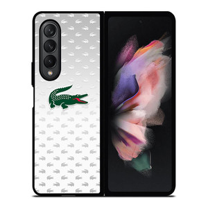LACOSTE SILVER PATTERN Samsung Galaxy Z Fold 3 Case Cover