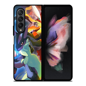 MEGA BLAZIKEN VS MEGA LUCARIO Samsung Galaxy Z Fold 3 Case Cover