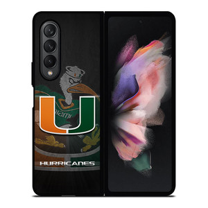 MIAMI HURRICANES UM 3 Samsung Galaxy Z Fold 3 Case Cover MIAMI HURRICANES UM 3 Samsung Galaxy Z Fold 3 Case Cover