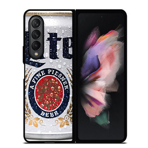 MILLER LITE BEER CAN Samsung Galaxy Z Fold 3 Case Cover