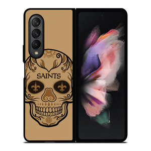 NEW ORLEANS SAINTS SKULL Samsung Galaxy Z Fold 3 Case Cover NEW ORLEANS SAINTS SKULL Samsung Galaxy Z Fold 3 Case Cover