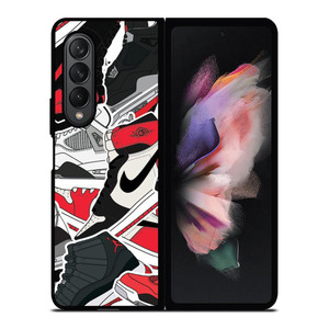 NIKE AIR JORDAN SHOES ART Samsung Galaxy Z Fold 3 Case Cover NIKE AIR JORDAN SHOES ART Samsung Galaxy Z Fold 3 Case Cover