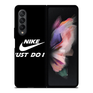 NIKE JUST DO IT BLACK Samsung Galaxy Z Fold 3 Case Cover NIKE JUST DO IT BLACK Samsung Galaxy Z Fold 3 Case Cover