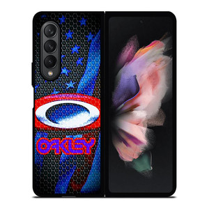 OAKLEY LOGO AMERICAN FLAG Samsung Galaxy Z Fold 3 Case Cover