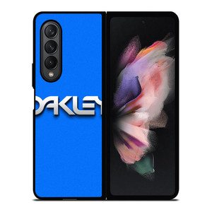 OAKLEY LOGO BLUE SOLID Samsung Galaxy Z Fold 3 Case Cover OAKLEY LOGO BLUE SOLID Samsung Galaxy Z Fold 3 Case Cover