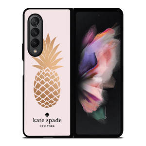 PINEAPPLE KATE SPADE Samsung Galaxy Z Fold 3 Case Cover PINEAPPLE KATE SPADE Samsung Galaxy Z Fold 3 Case Cover