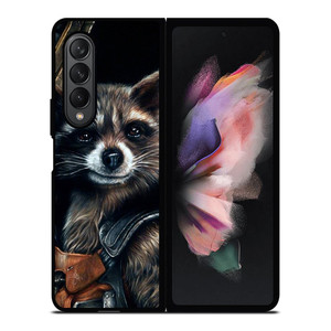 ROCKET RACCOON GUARDIAN OF GALAXY ART Samsung Galaxy Z Fold 3 Case Cover