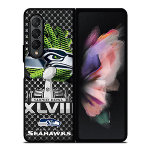 SEATTLE SEAHAWKS SUPER BOWL 48 Samsung Galaxy Z Fold 3 Case Cover