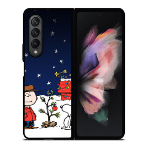 SNOOPY AND CHARLIE BROWN SNOW THE PEANUTS Samsung Galaxy Z Fold 3 Case Cover SNOOPY AND CHARLIE BROWN SNOW THE PEANUTS Samsung Galaxy Z Fold 3 Case Cover