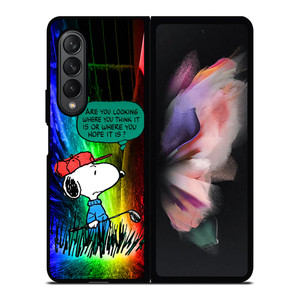 SNOOPY QUESTION Samsung Galaxy Z Fold 3 Case Cover SNOOPY QUESTION Samsung Galaxy Z Fold 3 Case Cover