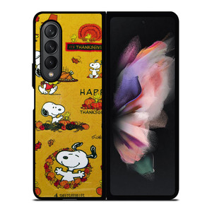 SNOOPY THE PEANUTS THANKSGIVING Samsung Galaxy Z Fold 3 Case Cover SNOOPY THE PEANUTS THANKSGIVING Samsung Galaxy Z Fold 3 Case Cover