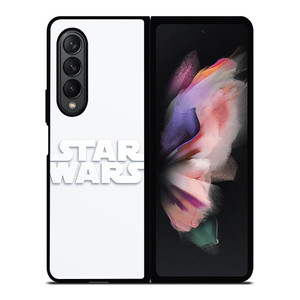STARWARS LOGO WHITE Samsung Galaxy Z Fold 3 Case Cover STARWARS LOGO WHITE Samsung Galaxy Z Fold 3 Case Cover