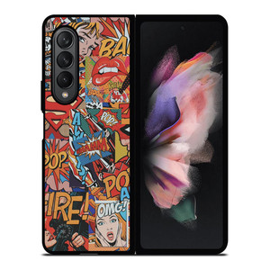 SUPERMAN POP ART COMIC Samsung Galaxy Z Fold 3 Case Cover