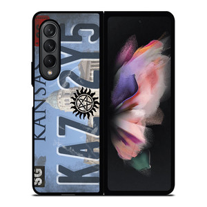 SUPERNATURAL LICENSE PLATE CUSTOM Samsung Galaxy Z Fold 3 Case Cover
