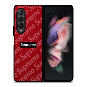 SUPREME LOGO COLLAGE Samsung Galaxy Z Fold 3 Case Cover SUPREME LOGO COLLAGE Samsung Galaxy Z Fold 3 Case Cover