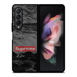 SUPREME LOGO OCEAN Samsung Galaxy Z Fold 3 Case Cover SUPREME LOGO OCEAN Samsung Galaxy Z Fold 3 Case Cover