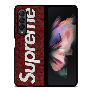 SUPREME LOGO ON CANVAS Samsung Galaxy Z Fold 3 Case Cover SUPREME LOGO ON CANVAS Samsung Galaxy Z Fold 3 Case Cover