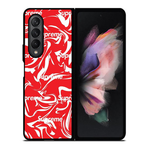 SUPREME MELTED RED ARTWORK Samsung Galaxy Z Fold 3 Case Cover SUPREME MELTED RED ARTWORK Samsung Galaxy Z Fold 3 Case Cover