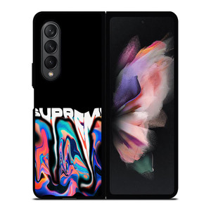 SUPREME RAINBOW MELT EFFECT Samsung Galaxy Z Fold 3 Case Cover SUPREME RAINBOW MELT EFFECT Samsung Galaxy Z Fold 3 Case Cover