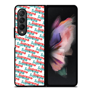 SUPREME RED BLUE PATTERN Samsung Galaxy Z Fold 3 Case Cover SUPREME RED BLUE PATTERN Samsung Galaxy Z Fold 3 Case Cover