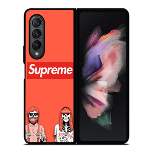 SUPREME RED SKULL Samsung Galaxy Z Fold 3 Case Cover SUPREME RED SKULL Samsung Galaxy Z Fold 3 Case Cover