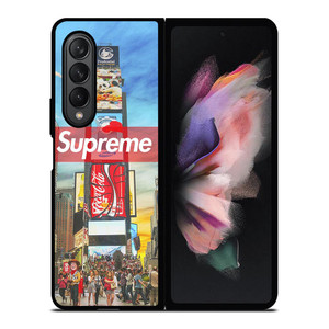 SUPREME TIME SQUARE Samsung Galaxy Z Fold 3 Case Cover SUPREME TIME SQUARE Samsung Galaxy Z Fold 3 Case Cover
