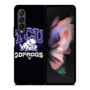TCU HORNED FROGS COLLEGE Samsung Galaxy Z Fold 3 Case Cover TCU HORNED FROGS COLLEGE Samsung Galaxy Z Fold 3 Case Cover