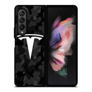 TESLA MOTORS LOGO CAMO Samsung Galaxy Z Fold 3 Case Cover TESLA MOTORS LOGO CAMO Samsung Galaxy Z Fold 3 Case Cover