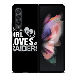 THIS GIRL LOVES THE RAIDERS 2 Samsung Galaxy Z Fold 3 Case Cover THIS GIRL LOVES THE RAIDERS 2 Samsung Galaxy Z Fold 3 Case Cover