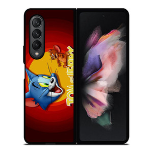 TOM AND JERRY Logo Samsung Galaxy Z Fold 3 Case Cover