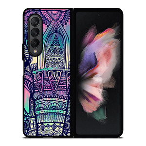 TRIBAL AZTEC ELEPHANT Samsung Galaxy Z Fold 3 Case Cover