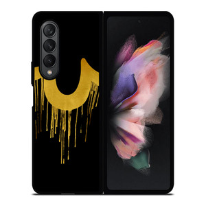 TRUE RELIGION GOLD BLACK LOGO Samsung Galaxy Z Fold 3 Case Cover