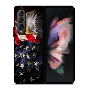 USA PATRIOTIC EAGLE FLAG 2 Samsung Galaxy Z Fold 3 Case Cover