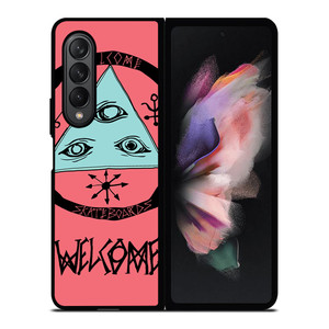 WELCOME SKATEBOARDS LOGO PINK Samsung Galaxy Z Fold 3 Case Cover
