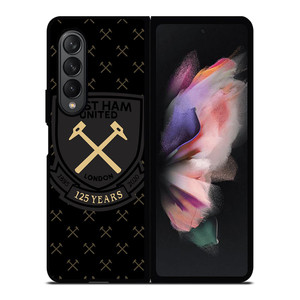 WEST HAM UNITED BLACK LOGO Samsung Galaxy Z Fold 3 Case Cover