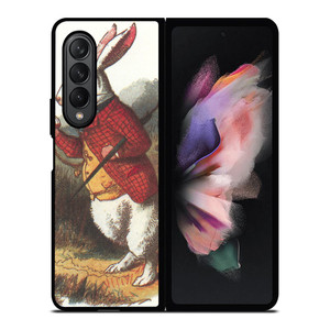 WHITE RABBIT ALICE IN WONDERLAND Disney Samsung Galaxy Z Fold 3 Case Cover