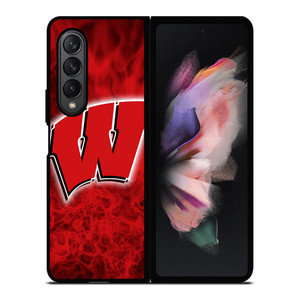 WISCONSIN BADGER LOGO Samsung Galaxy Z Fold 3 Case Cover WISCONSIN BADGER LOGO Samsung Galaxy Z Fold 3 Case Cover