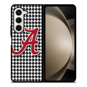 ALABAMA HOUNDSTOOTH CRIMSON TIDE Samsung Galaxy Z Fold 5 Case Cover