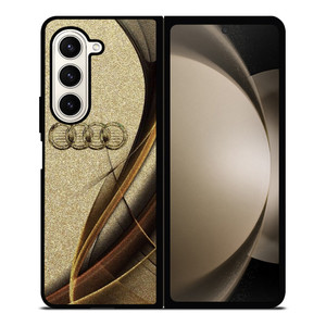 AUDI LOGO ELEGAN GOLD TEXTURE Samsung Galaxy Z Fold 5 Case Cover