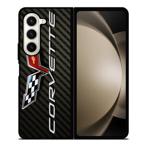 CORVETTE CHEY LOGO CARBON Samsung Galaxy Z Fold 5 Case Cover CORVETTE CHEY LOGO CARBON Samsung Galaxy Z Fold 5 Case Cover